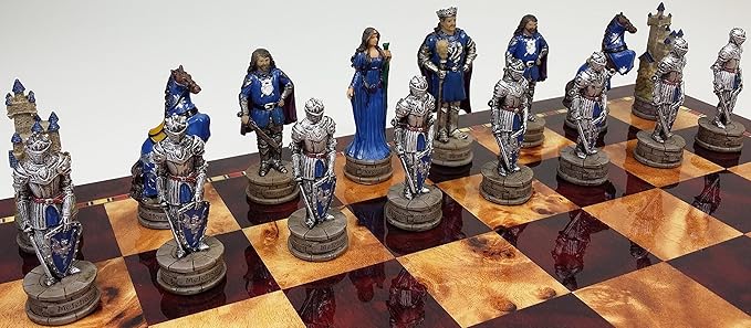 HPL King Arthur/Sir Lancelot Medieval Times Camelot Chess Men Set- NO Board