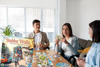 Queen Games Dabba Walla - Mumbai Food Express Strategy Board Game 2-4 Players Family Board Game