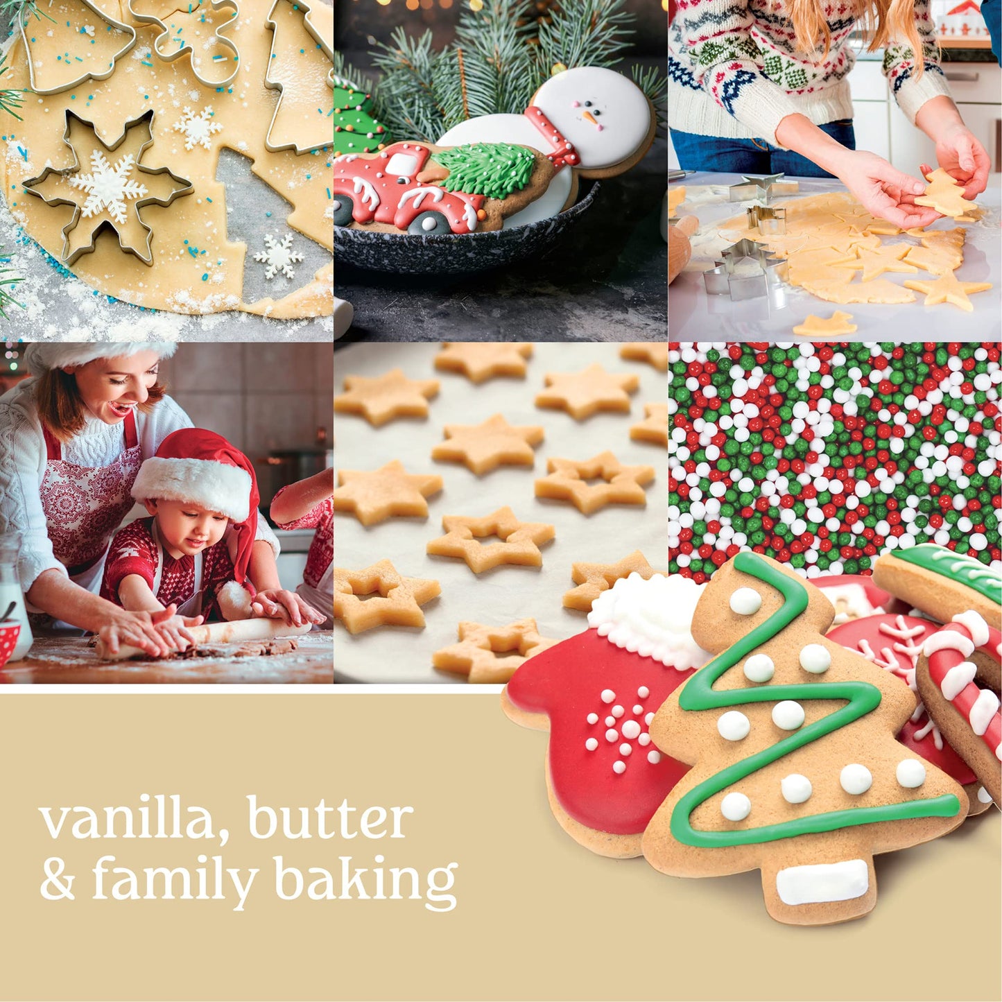 Yankee Candle Christmas Cookie Scented Signature 20oz Large Jar 2-Wick Candle Over 60 Hours of Burn Time Gifting Home Decor Vanilla Butter Scent