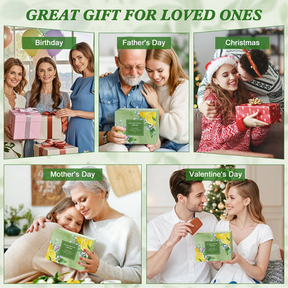 Eucalyptus Lemon Candles for Home Scented, 12oz Large Scented Candles for Women Men, Natural Soy Aromatherapy Candle, 70 Hours Long Burning Amber Jar Candle Gifts for Mom, Dad, Her, Wife