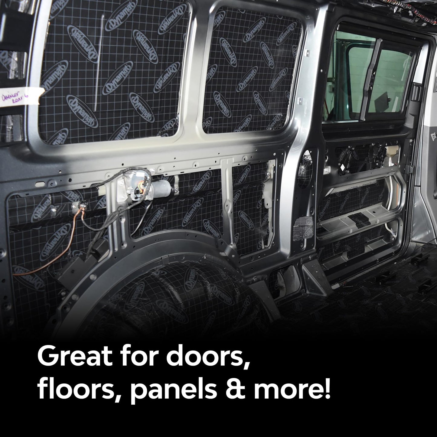 Dynamat Xtreme Sound Deadening Car Insulation Mega Pak 10465 – Noise Dampening for Floor, Doors, Panels, Hood or Trunk – Easy Self Adhesive Install – Made in USA – 9 Sheets 24”x48”, 72 sq ft total