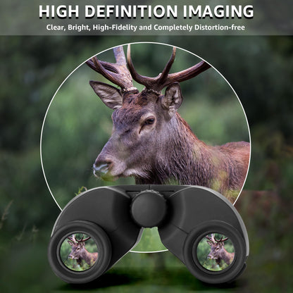 Culture Gifts 8x25mm Binoculars for Adults High Power Clear View, Easy Focus, Multi-Coated Lens, BAK-4, 21mm ED Eyepiece, Twist-up Eyecup, Magnification Compact Binocular for Hunting Bird Watching