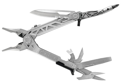 Gerber Gear Center-Drive Plus - 16-Piece Multi-Purpose Tool with Sheath & Bit Set - Includes Pry Bar, Knife, Needlenose Pliers, Nail Puller & More - Made in USA