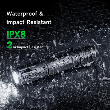 NEXTORCH E52D Rechargeable Flashlight High Lumen, 3700 Lumen Tactical Flashlight with 3 Mode & Strobe for Outdoor Hiking, Daily Overhaul, Camping, Proximity Finding, Urban Commuting, Emergency Defense