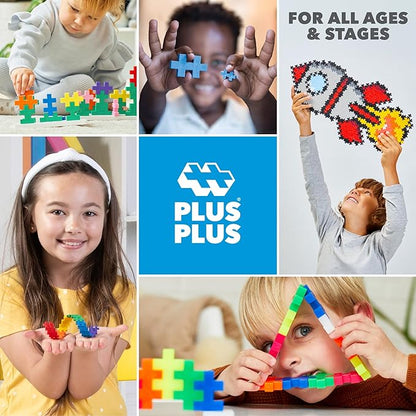 PLUS PLUS Playful Plant Packets 3D Puzzle Building Block Set 300 Mini Interlocking Pieces Fun Activies for Kids - 6 Pack