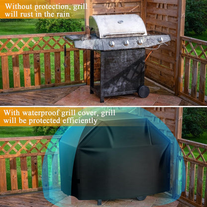 Aoretic BBQ Grill Cover - 58 Inch Waterproof & UV-Resistant for Weber, Char-Broil, Dyna-Glo