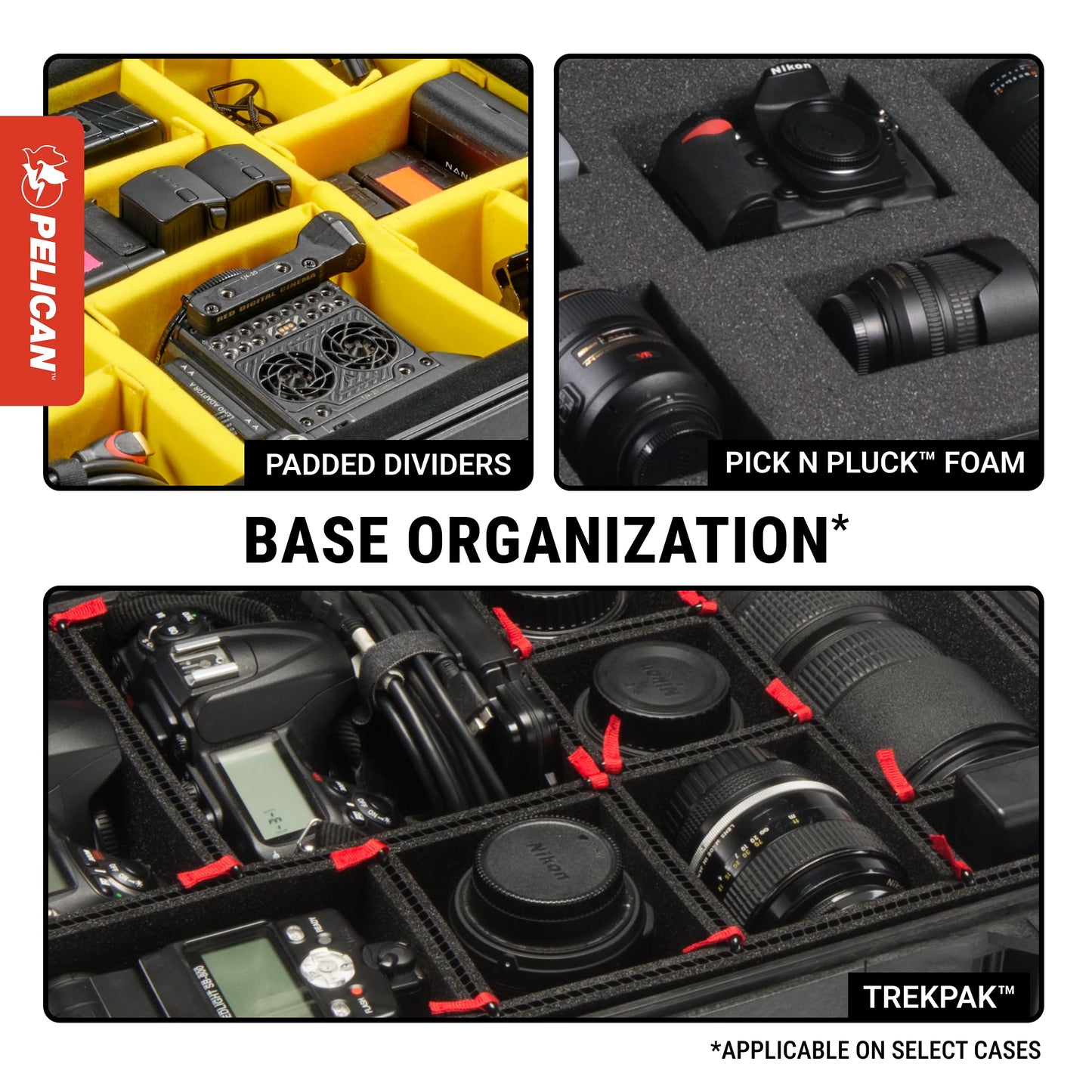 Pelican Air 1615 Case With Trekpack Dividers - Black