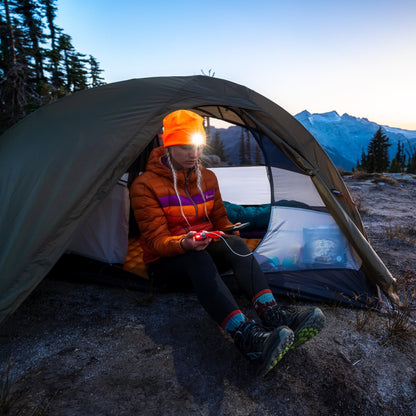 POWERCAP LED Hat Light 150 Lumens Rechargeable Fleece Beanie with Bright Built-in Headlamp Waterproof LED Warm One Size Cap