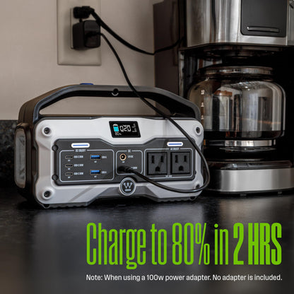 Westinghouse iGen400s 400 Watt, 183Wh Portable Power Station and Solar Generator with LED Display and DC Outlet for Camping, Home, Travel, Indoor/Outdoor Use (Solar Panel Not Included)
