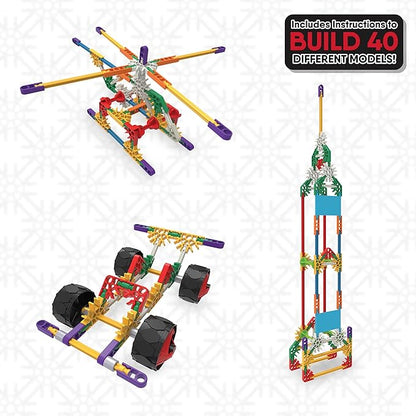 K'NEX - 40 Model Building Set‚ 141 Pieces STEM Toy Engineering Play Creative Construction‚ Ages 5+