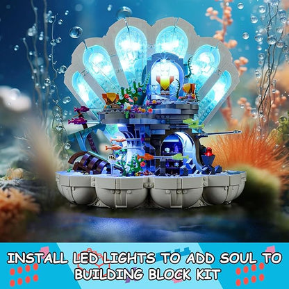 LED Light Kit for Lego Disney 43225 The Little Mermaid Royal Clamshell Set Compatible with Lego 43225 Building Blocks Model(Not Include Blocks Set)