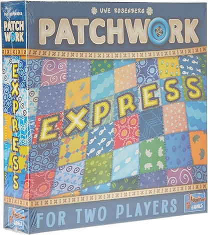 Patchwork Express Board Game - Fast-Paced Two-Player Quilting Strategy Game! Interactive Puzzle Game for Kids &amp Adults Ages 6+ 2 Players 20 Minute Playtime Made by Lookout Games
