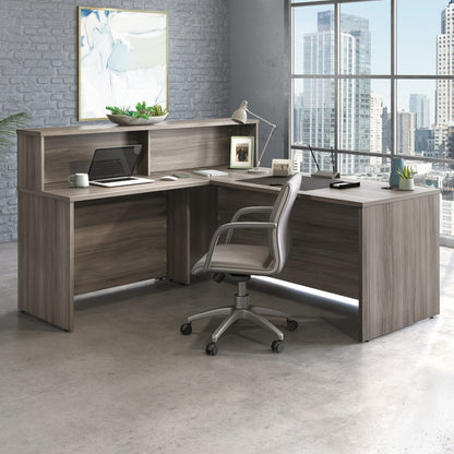 OfficeWorks by Sauder Affirm Reception Station, L: 70.87'' x W: 70.87'' x H: 13.58'', Hudson Elm