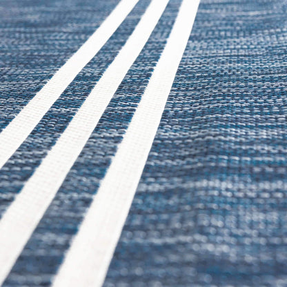 Unique Loom Outdoor Collection Area Rug - Anguilla (7' 1' x 10' Rectangle, Blue/ Ivory)