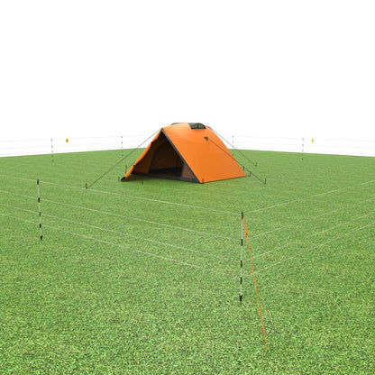 Gallagher Portable Bear Fence Kit | Electric Fence for Campsites, RVs, Gardens, Beehives, and Trash Protection | Wildlife Deterrent System with Turbo Wire, Posts, and More