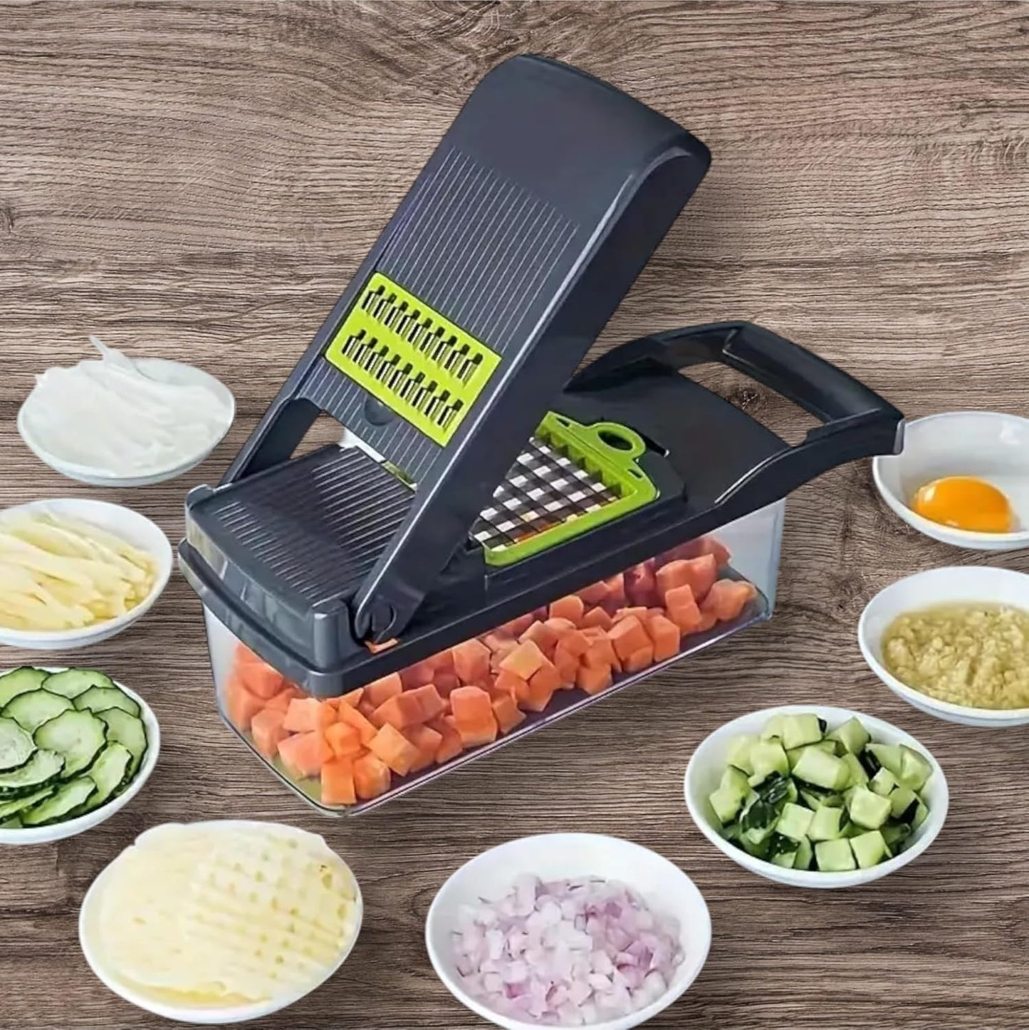 AHA Lifestyles 16-in-1 Vegetable Chopper | Versatile Slicer & Spiralizer for Quick Meal Prep