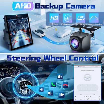 Gearzbtor 12.1" Qualcomm 8Core 4+64G Radio for Ford Expedition 2015 2016 2017,Android 13 T-Style Vertical Screen Expedition Stereo Carplay Android Auto 5Ghz WiFi 48EQ SWC Mic 1080P Backup Camera