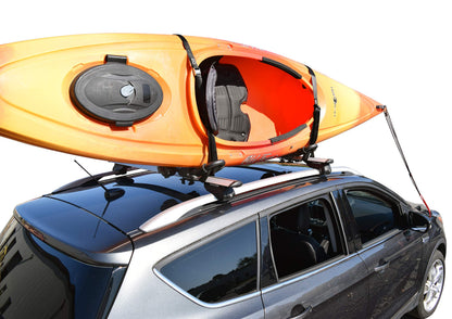 Malone Foldaway-J™ Kayak Rack Carrier, Single, Universal Fit, Tool Free Install, 75 lb Capacity, Limited, USA (MPG132)