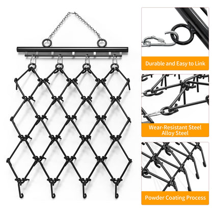 YINTATECH ATV Chain Drag Harrow 5'W x 4.5'L, 1/2'' Tines for Lawn Tractors, ATV & UTV Attachments