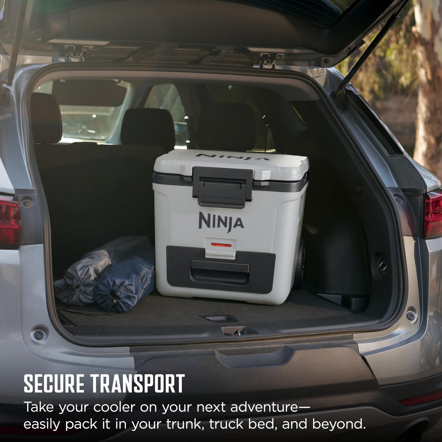 Ninja | FrostVault 30QT Cooler with Wheels | Insulated with Temp Dry Storage Drawer | Keeps Ice Cold for Days | for the Beach, Camping, Picnics & More | Spanish Moss | FB230GN1