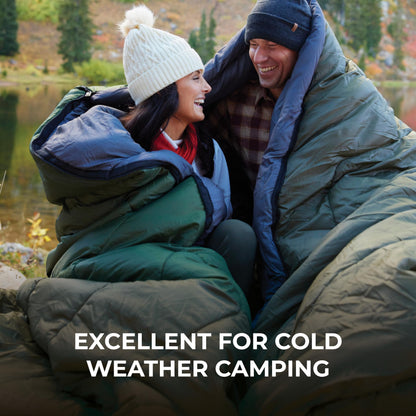 Teton Celsius Regular -25F Degree Sleeping Bag - Cold-Weather Sleeping Bag for Adults and Kids - Camping Made Easy and Warm. Compression Sack Included