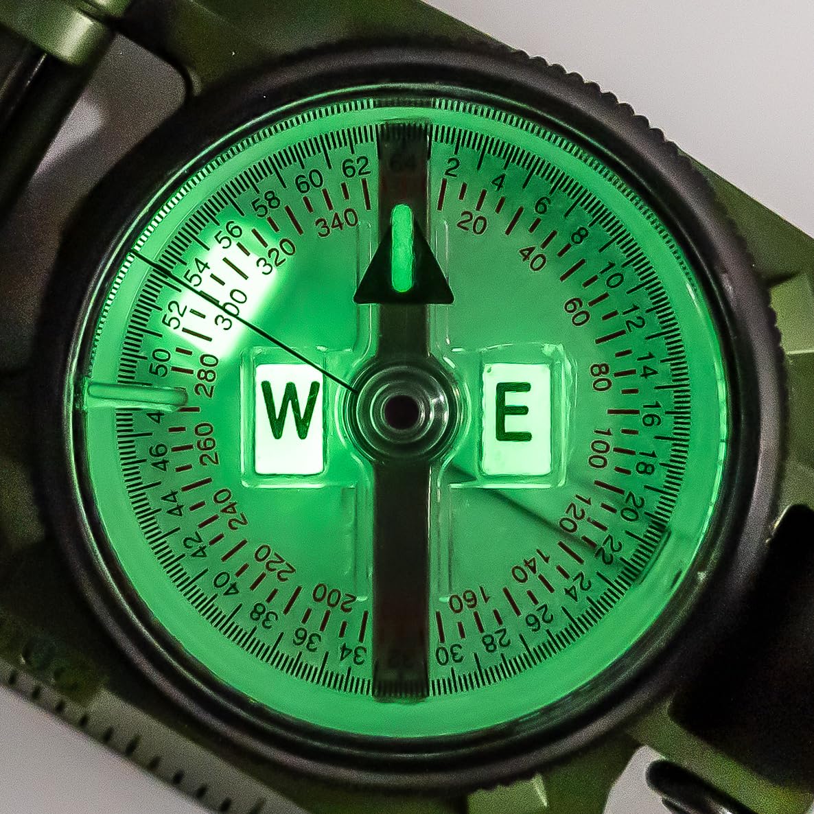 Brunton Model 94 Advanced Lensatic Compass, Military Grade, Phosphorescent, Aluminum Body, Made in USA