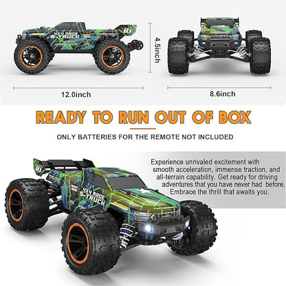 HAIBOXING 16890SA 1/16 Scale 4WD Brushless RC Truck Max 40 MPH Fast RC Cars All Terrains RC Car with Independent ESC 4X4 Off-Road Semi-Truck for Boys and Adults 3S Battery Applicable (not Included)