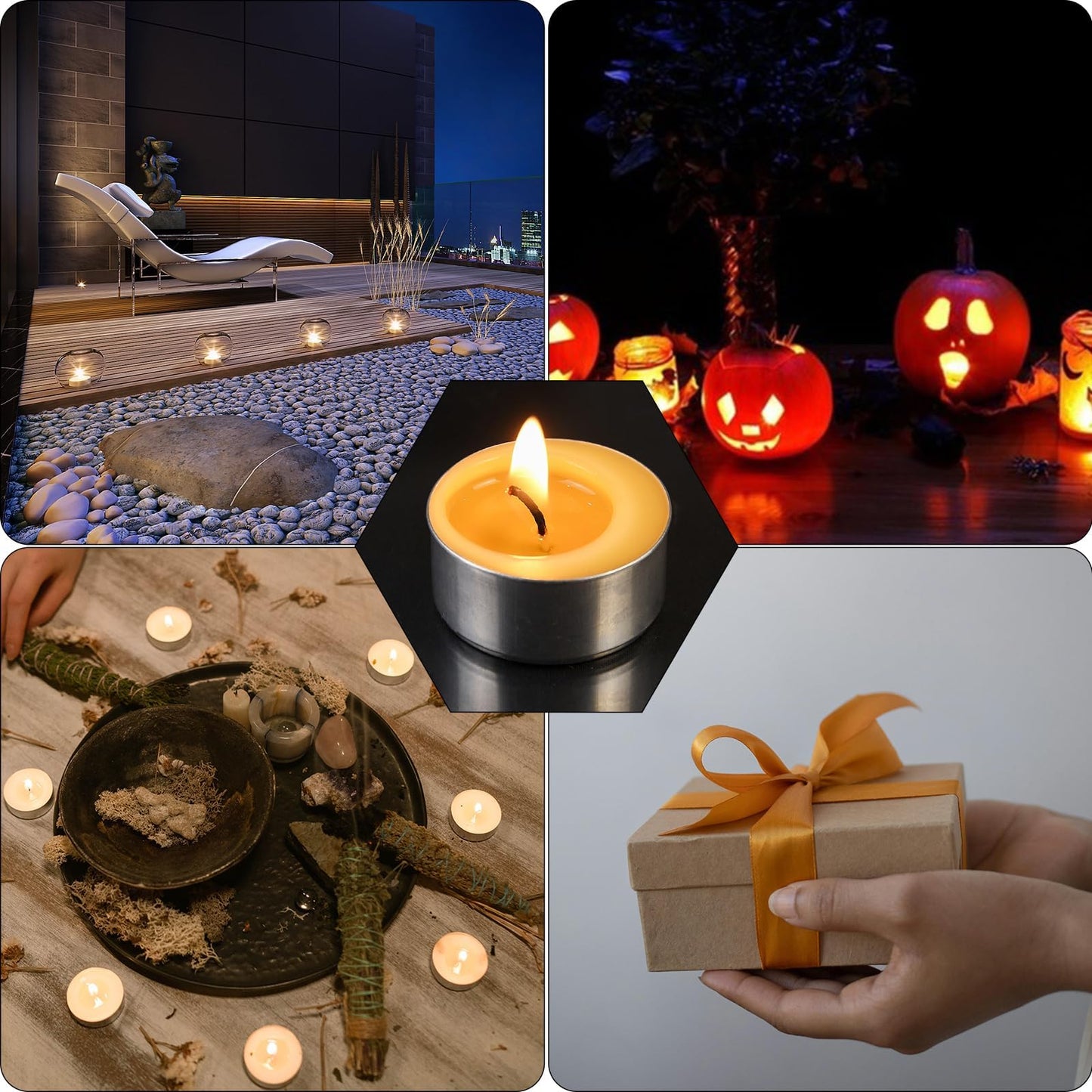 32 Packs Beeswax Tealight Candles,Natural Beeswax Tea Lights Candle in Aluminum Cups,4-5 Hour Burn Time,Unscented Smokeless Candles
