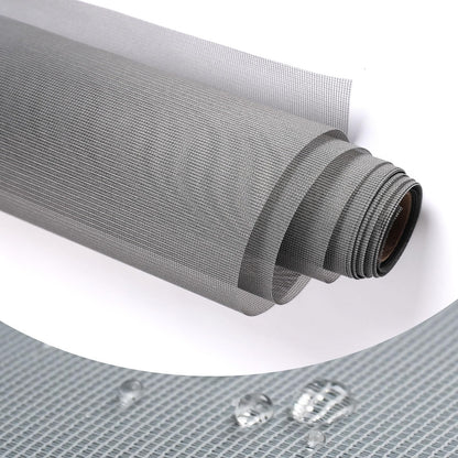 High Density dustproof and Pollen Proof net Window Screen mesh roll Used to Replace Screen Windows and Doors (Grey high-Density mesh,787''×37''(2000×95cm)