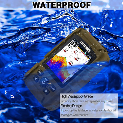 LUCKYLAKER Wireless Handheld Fish Finder Boat Portable Waterproof Depth Finder Display Transducer Kayak Fish Finders Sea Sonar Ice Fishing