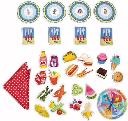 eeBoo: Spin to Play Picnic - Game for Kids Gather Food with Friends Preschool Ages 3+ 2-4 Players 15-25 Min Playing Time