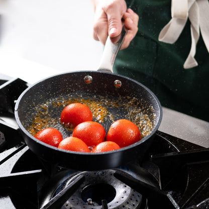 Alva Maestro 8 Inch Ceramic Nonstick Frying Pan, Non Stick Pan, PFAS Free Egg Pan, Small Frying Pan, Stainless Steel Handle, Induction Safe Nonstick Pan, PTFE & PFOA Free Cooking Pan