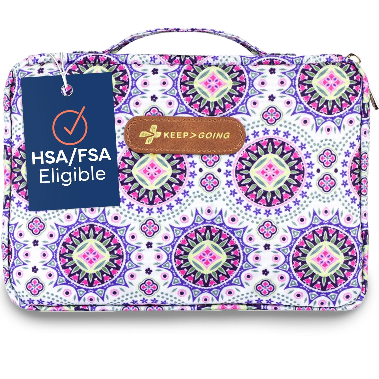 Keep Going Travel First Aid Kit Bundle of 2 Kits, First Aid Kit for Car, Home, Dorm, & Boat with Latex-Free Bandages – Travel Kit Bundle for Families