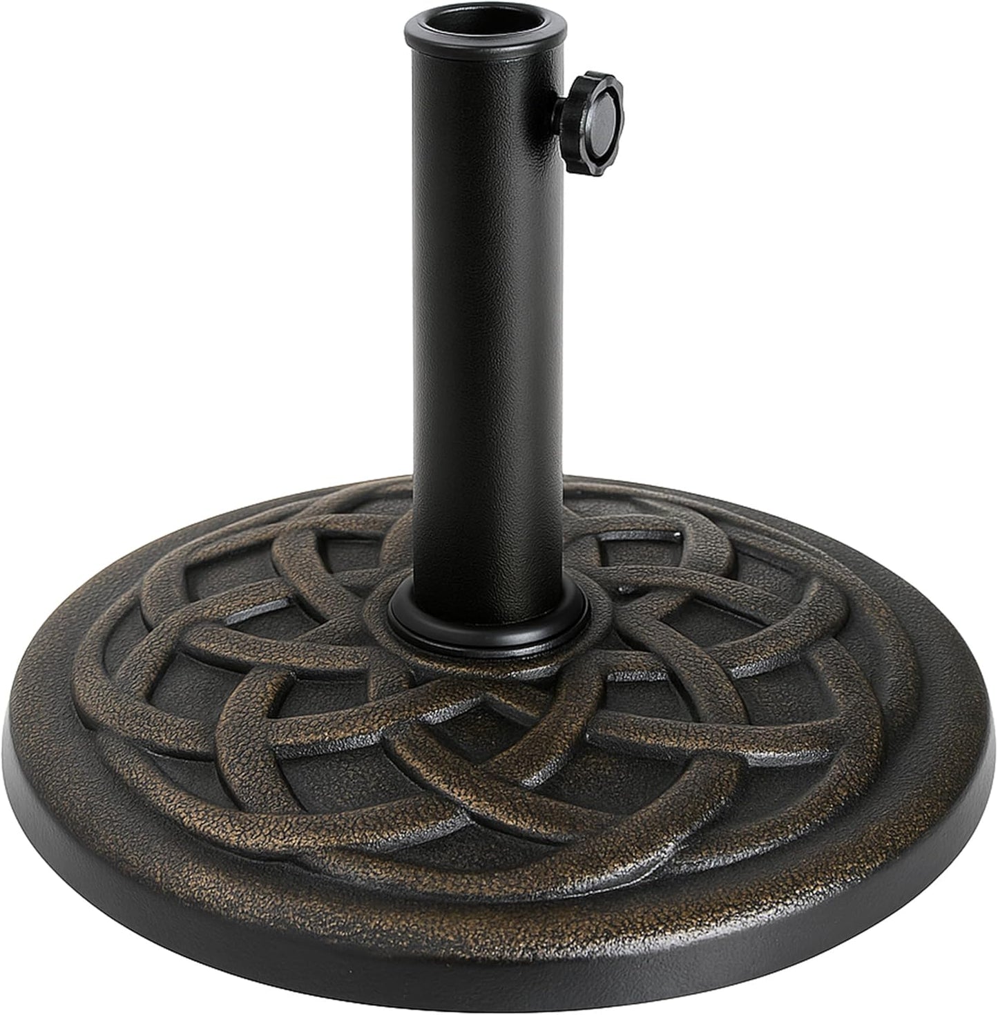 Backyard Expressions Umbrella Base - 21 Pound Heavy-Duty Bronze Design for Stability