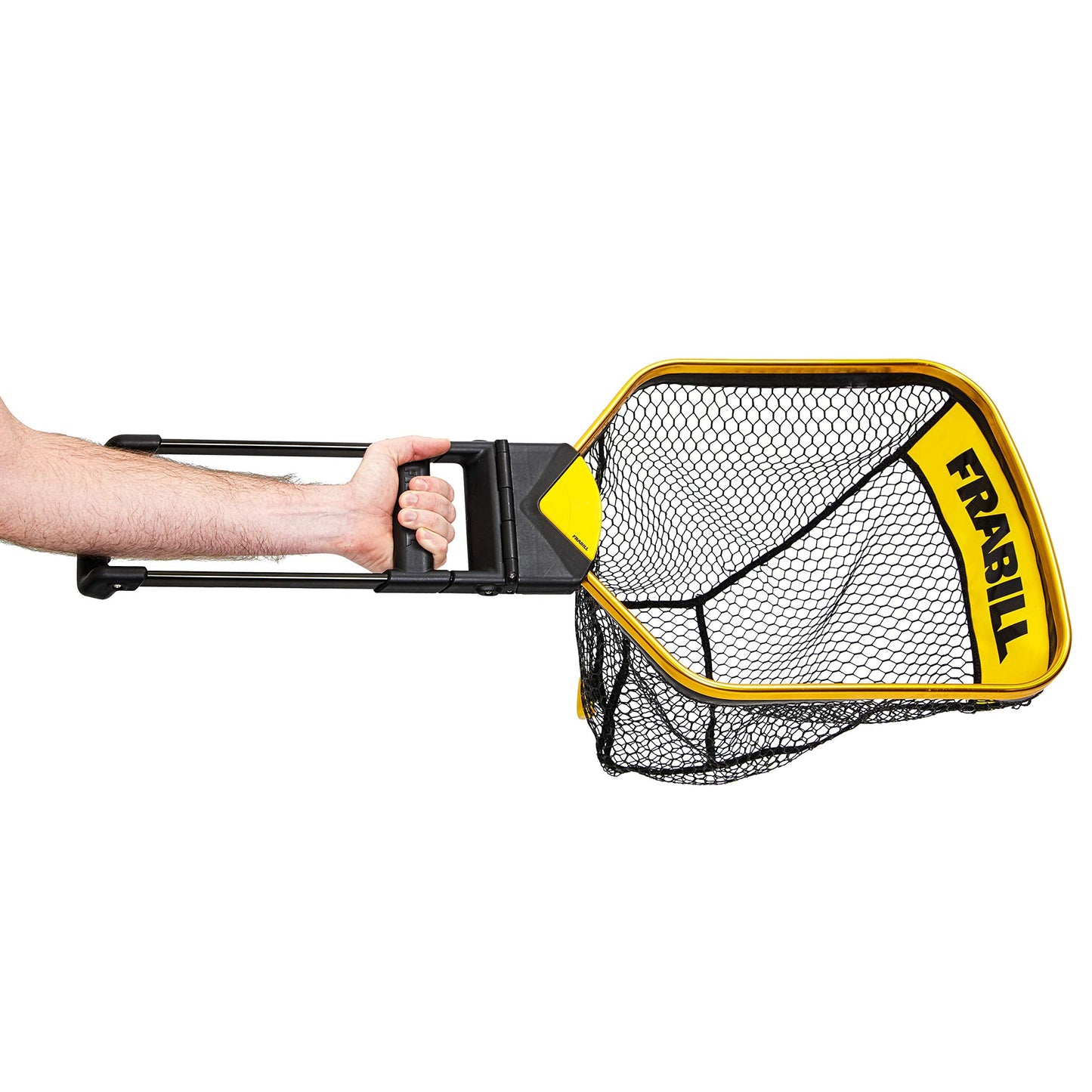 Frabill Trophy Haul Bearclaw 1418 Fishing Net, One Hand Designed Landing Net, Black and Gold (FRBNX14S)
