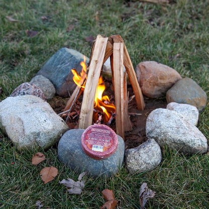 Shefko EasyFire Fire Starters with 30-min. Burn-time Guarantee – Natural Cedar Scent, Clean, All-Weather Quick Flame – 36 Pucks / 144 Fire Starts- Camping Essentials And Emergency Kit / Survival Solution