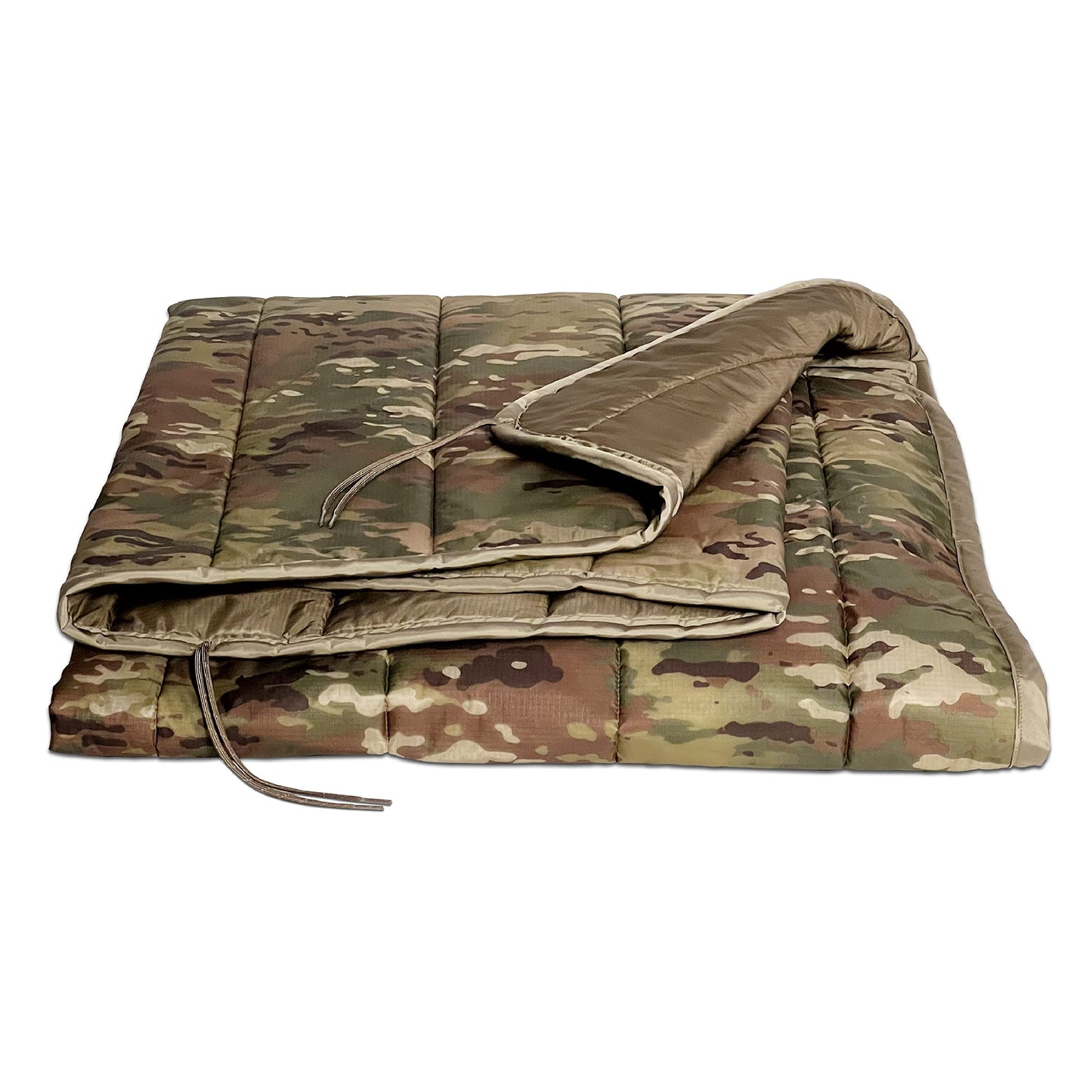 Pinnacle Mercantile Authentic Military Woobie Made in USA by Winston-Salem Industries for The Blind OCP Camo All Purpose Poncho Liner Multi Use Nylon Tactical Camping Blanket Exact US Army Specs