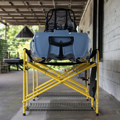 Suspenz Yellowfin Kayak and Canoe Rigging Stations, Fishing Kayak Work Stands, Indoor & Outdoor Use, Canvas Slings, 350 lbs Load Capacity (55-0140)