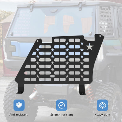SLORIMOD Rear Side Window Molle Panels for Polaris XPEDITION ADV/ ADV5 24-25, Aluminum Rear Windows Protective Decoration for Polaris XPEDITION ADV/ ADV5 2024-2025 Accessories