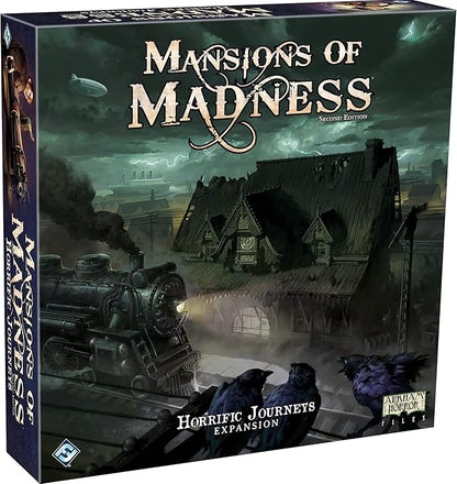 Mansions of Madness Horrific Journeys Expansion - Set Sail for Unimaginable Terror! Cooperative Mystery Game Ages 14+ 1-5 Players 2-3 Hour Playtime Made by Fantasy Flight Games