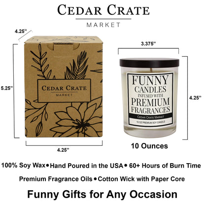 Cedar Crate Market - Gift for New Parents, Baby Shower, Gender Reveal, Mother’s & Father’s Day, Mango Orange Goji Berry Scented Candle – 100% Soy Wax Candle | Made in USA