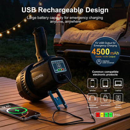 Nexoriu 10000 Lumens Rechargeable Spotlight