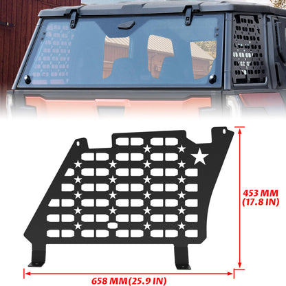 SAUTVS Rear Window Molle Panels for Polaris XPEDITION ADV/ ADV5 2024+, Aluminum Molle Panels of Rear Side Windows for Polaris XPEDITION ADV/ ADV5 2024+ Accessories (One Pair)