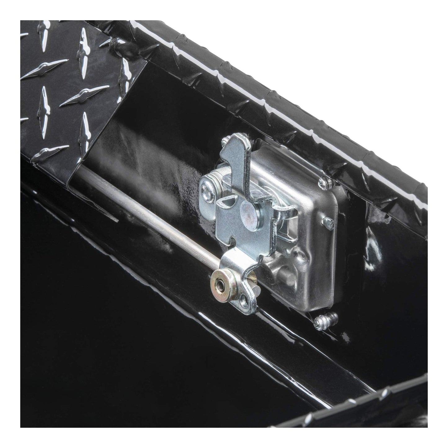 UWS EC10552 69-Inch Gloss Black Heavy-Wall Aluminum Slim Truck Tool Box with Low Profile, RigidCore Lid