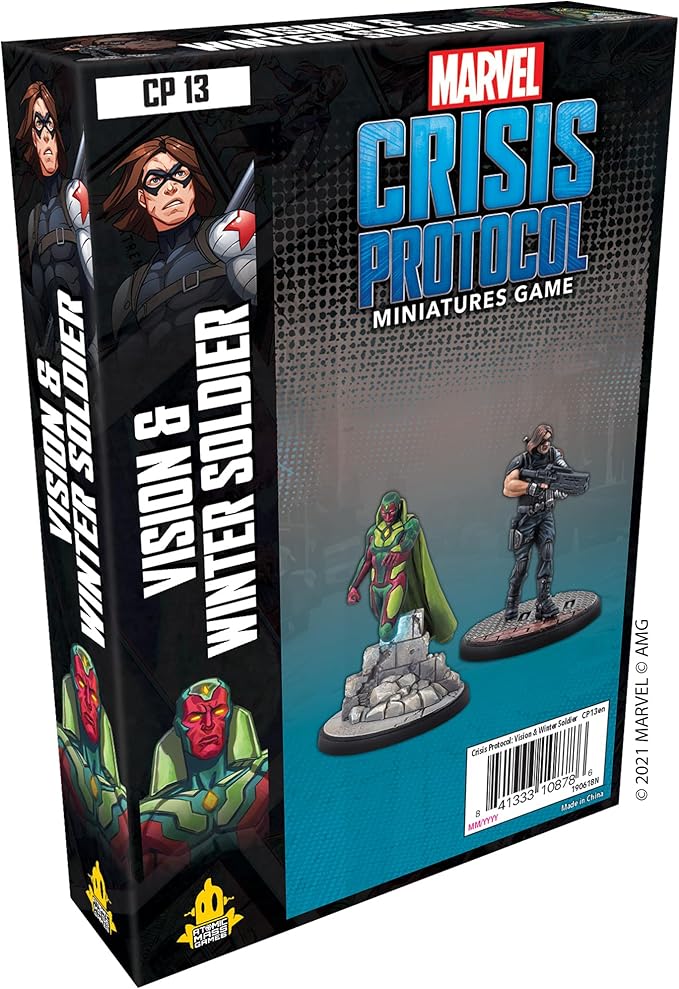 Marvel: Crisis Protocol Vision and Winter Soldier CHARACTER PACK - Heroes of Ever-Shifting Fortunes Tabletop Superhero Game Ages 14+ 2 Players 90 Minute Playtime Made by Atomic Mass Games