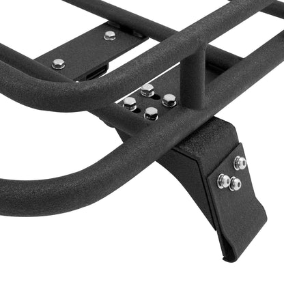 ALMULOO Roof Rack Cargo Basket Compatible with 1984-2001 Jeep Cherokee XJ Rooftop Rack Luggage Baggage Steel Black 140lbs