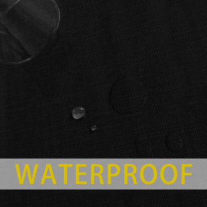sancua 100% Waterproof Rectangle PVC Tablecloth - 54 x 140 Inch - Oil Proof Spill Proof Vinyl Table Cloth, Wipe Clean Table Cover for Dining Tables, Buffet Parties and Camping, Black