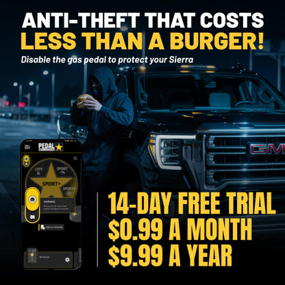 PEDAL COMMANDER for GMC Sierra 2500HD 3500HD 2020-2026 Throttle Response Controller - Plug-and-Play, 4 Modes, Wireless App Control, Anti-Theft, Towing Hauling Lifted - Off-Road Work Truck Compatible