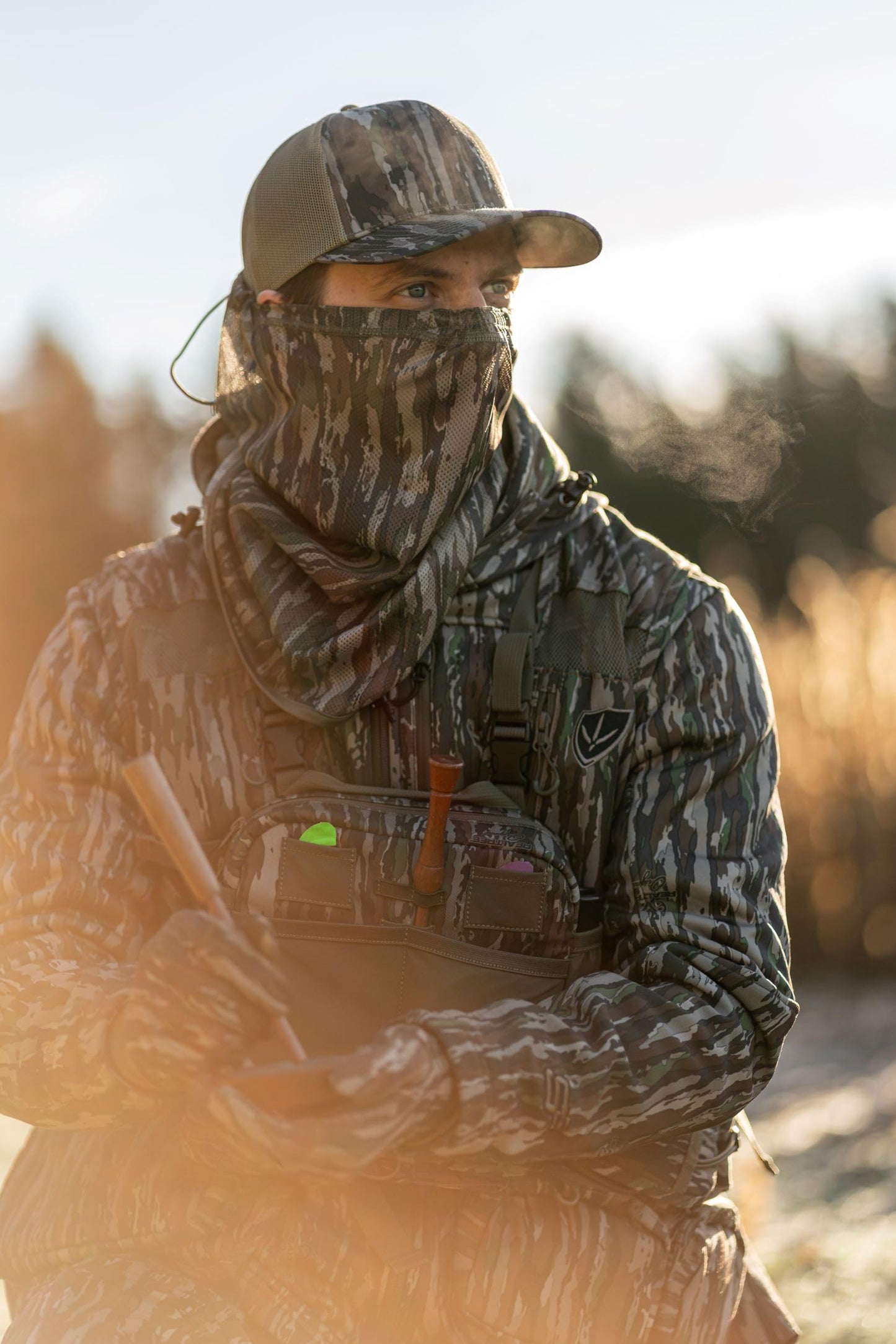 BLOCKER OUTDOORS Finisher Camouflage Turkey Hunting Jacket for Men (MO Greenleaf, 3X-Large)