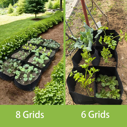 Linksandt Grow Bags, Fabric Raised Garden Bed for Vegetable Herbs Gardening, 57 Gallon Fabric Planting Bags Pots Indoor Outdoor, 4x2x1ft